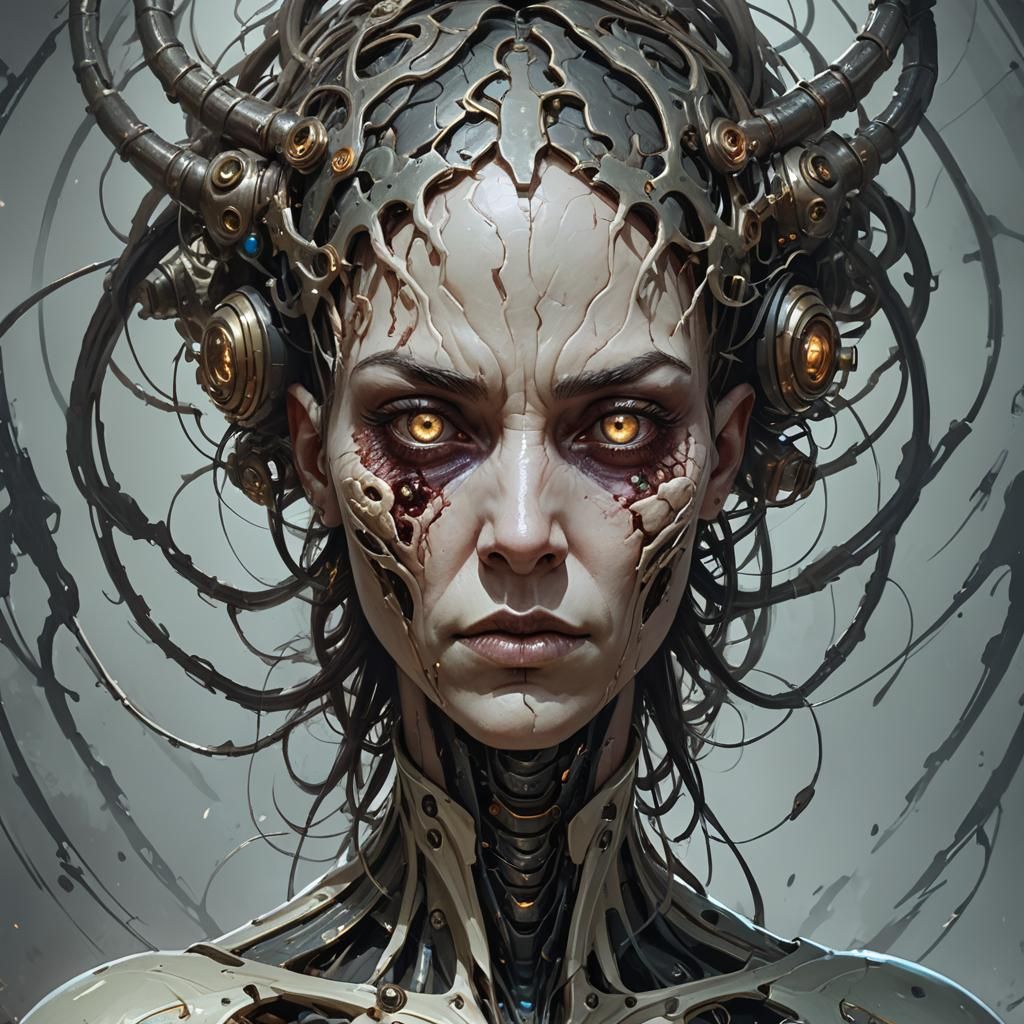 Digital Portrait of Person in Hivemind Fantasy