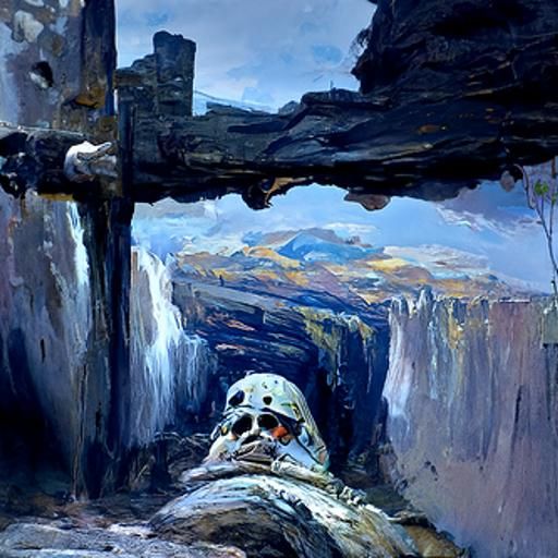 Oil Painting: A Study in Suffering