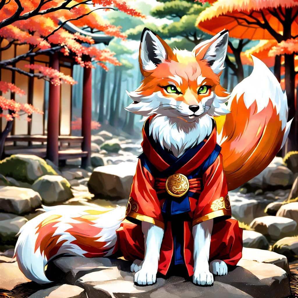 Marvelous Kitsune Illustration