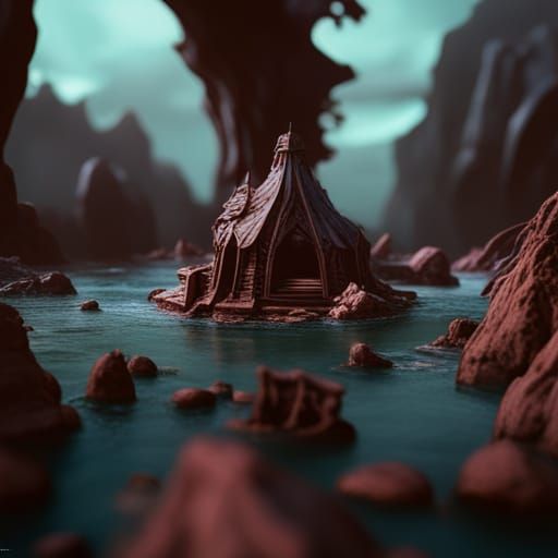 Fantastical Matte Painting with Intricate Details