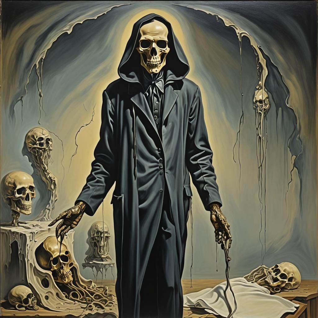 Surreal Morgue Worker Defies Death in Dali Style