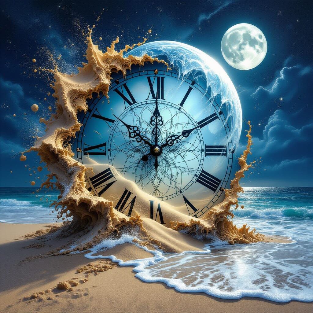 Fantasy Explosion: Clock Crumbles to Sand