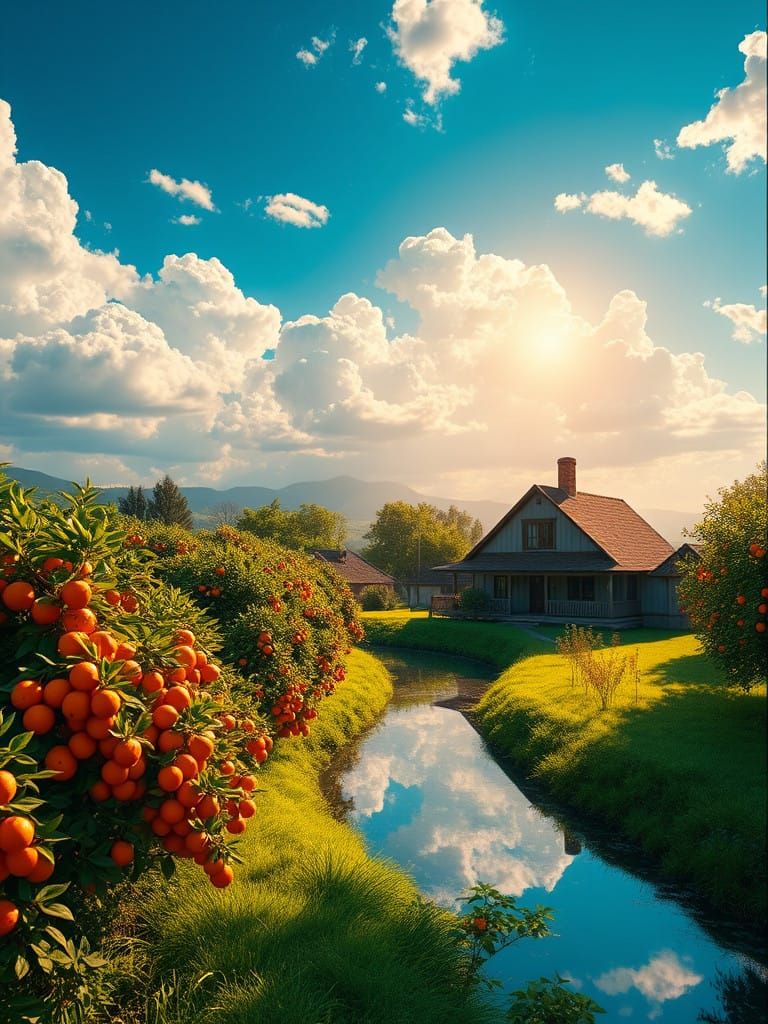 Enchanted Orange Grove Dreamscape