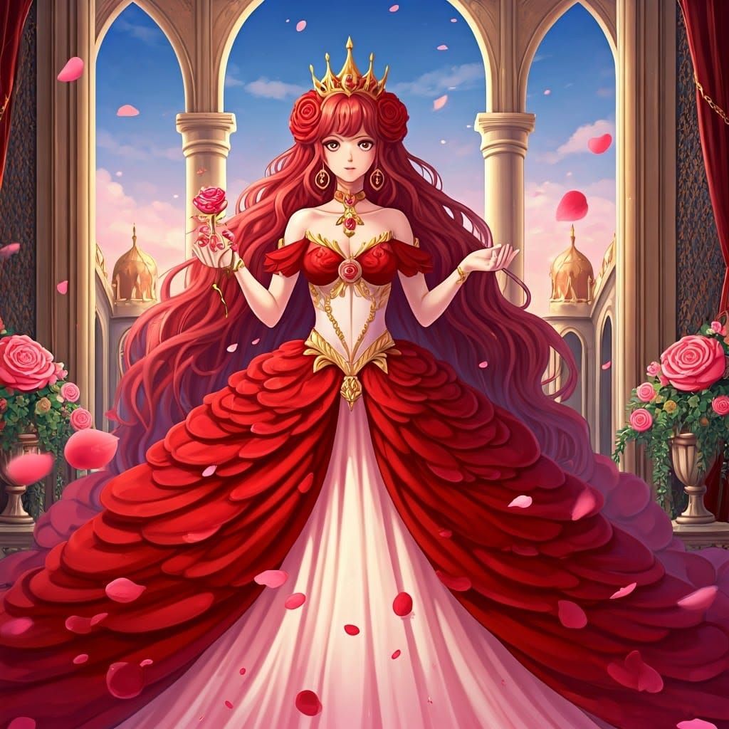 Anime Rose Queen with Rose Scepter by Palace