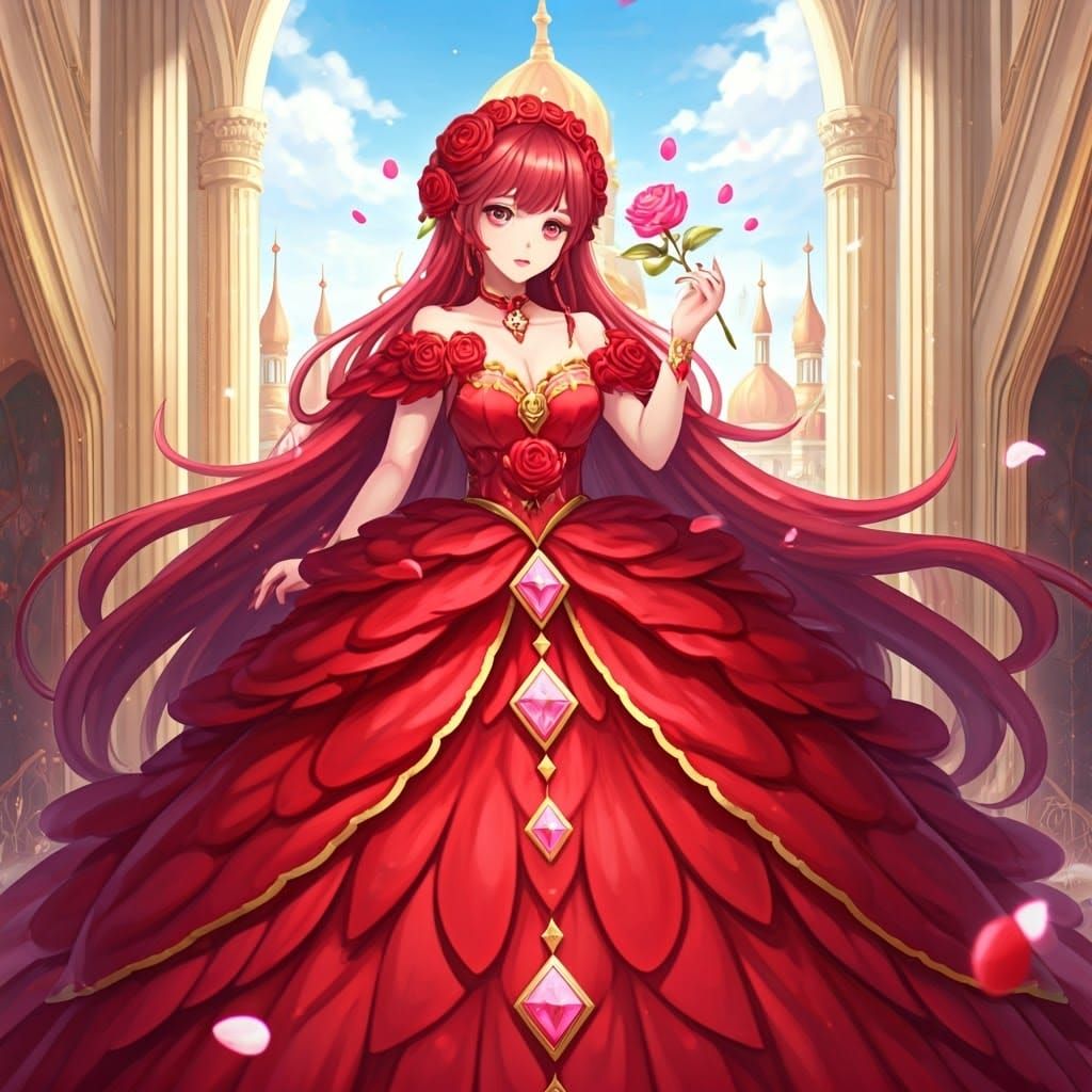 Anime Rose Queen with Diamond Specter