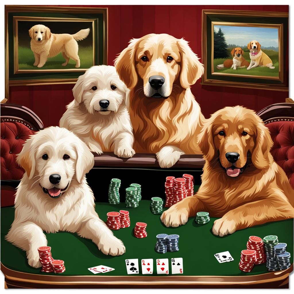 Dogs Playing Poker: A Retriever Card Game