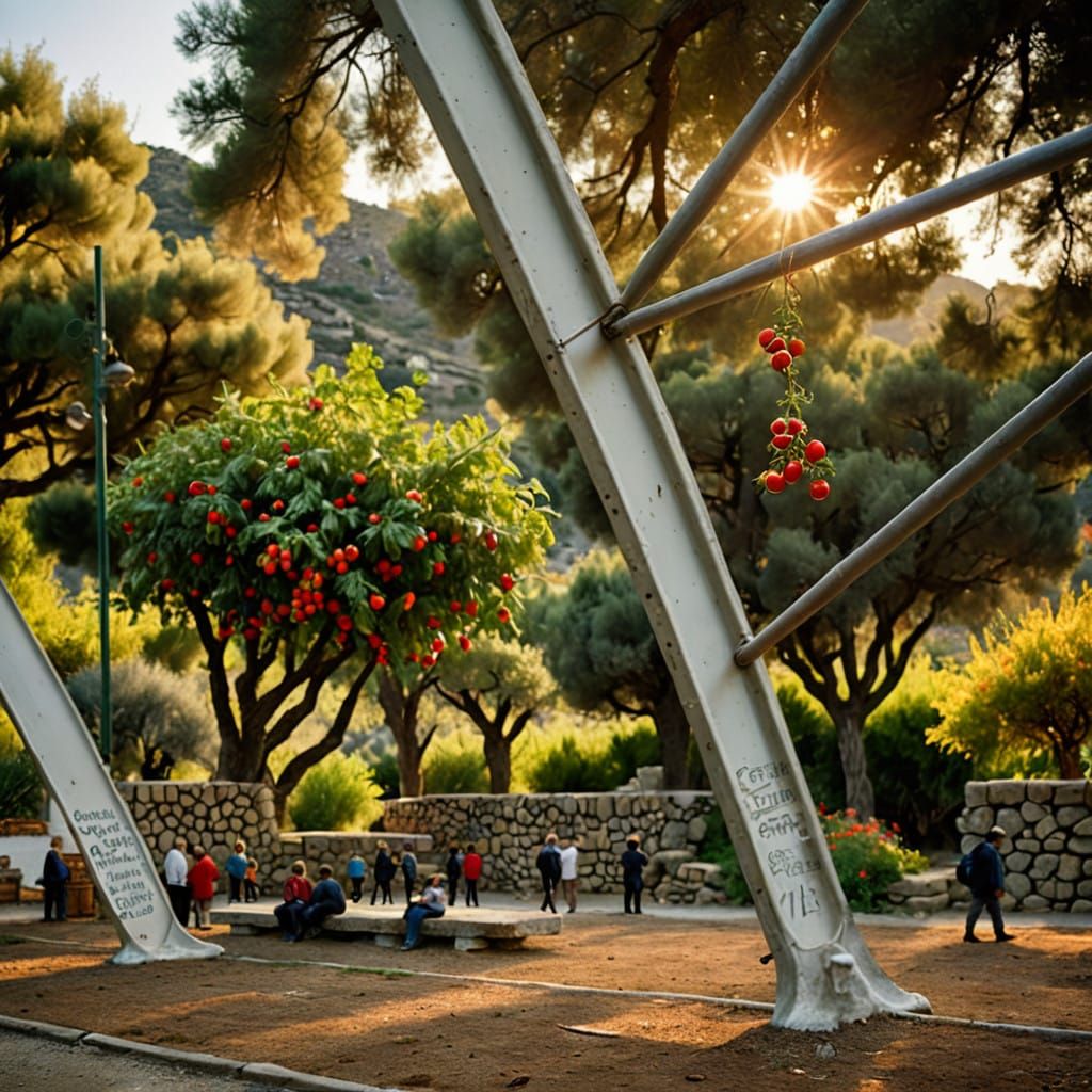 Greek Dreamgarden at Golden Hour
