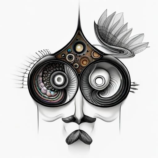 Surreal Club Sandwich with Fractal and Skeletal Elements