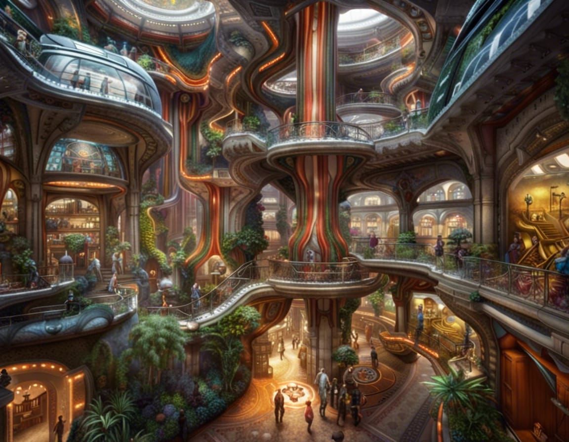 Crossroads Space Station Mid Decks Shop Hall