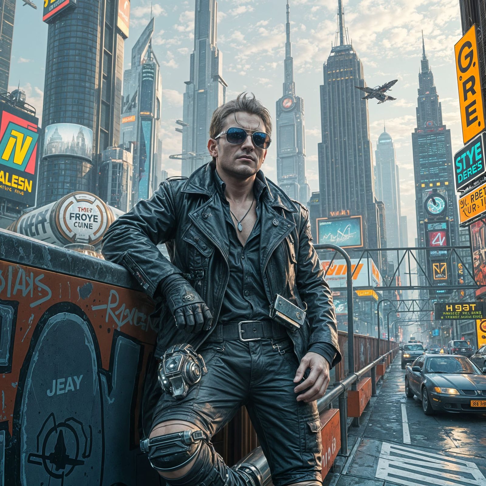 Cyberpunk Cityscape at Night in Stunning Unreal Engine 5 Art