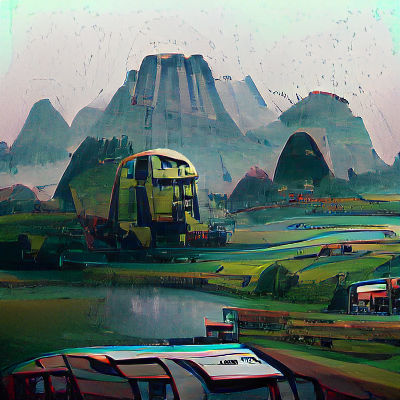 Yangshuo Karst Hills: Fantasy Matte Painting