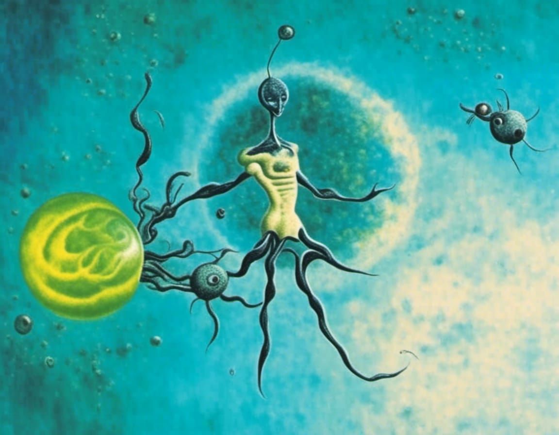 Alien Rider in the Quantum Realm