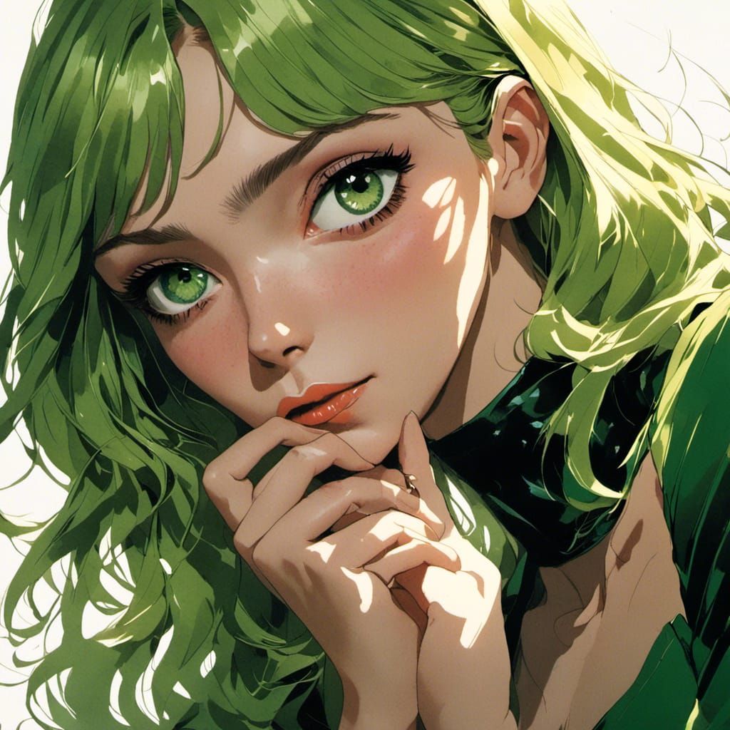 Elizabeth Olsen in Green Leather: Hollywood Glamour