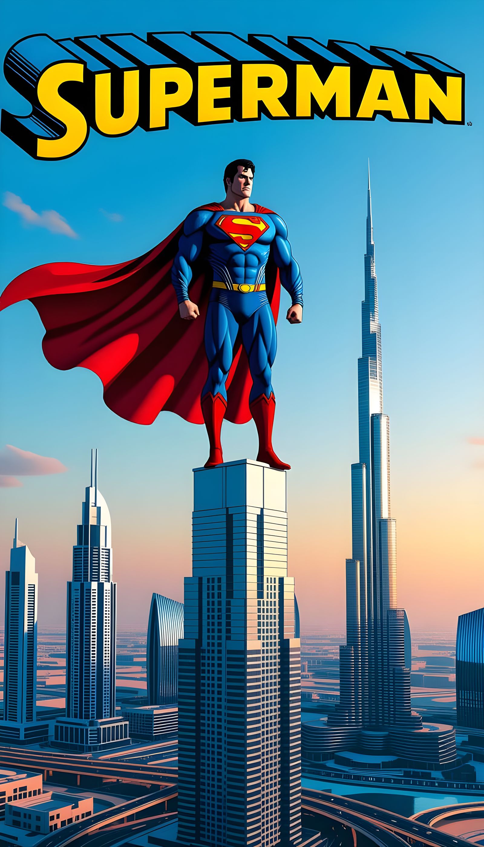 Superman on Burj Khalifa: Heroic Heights