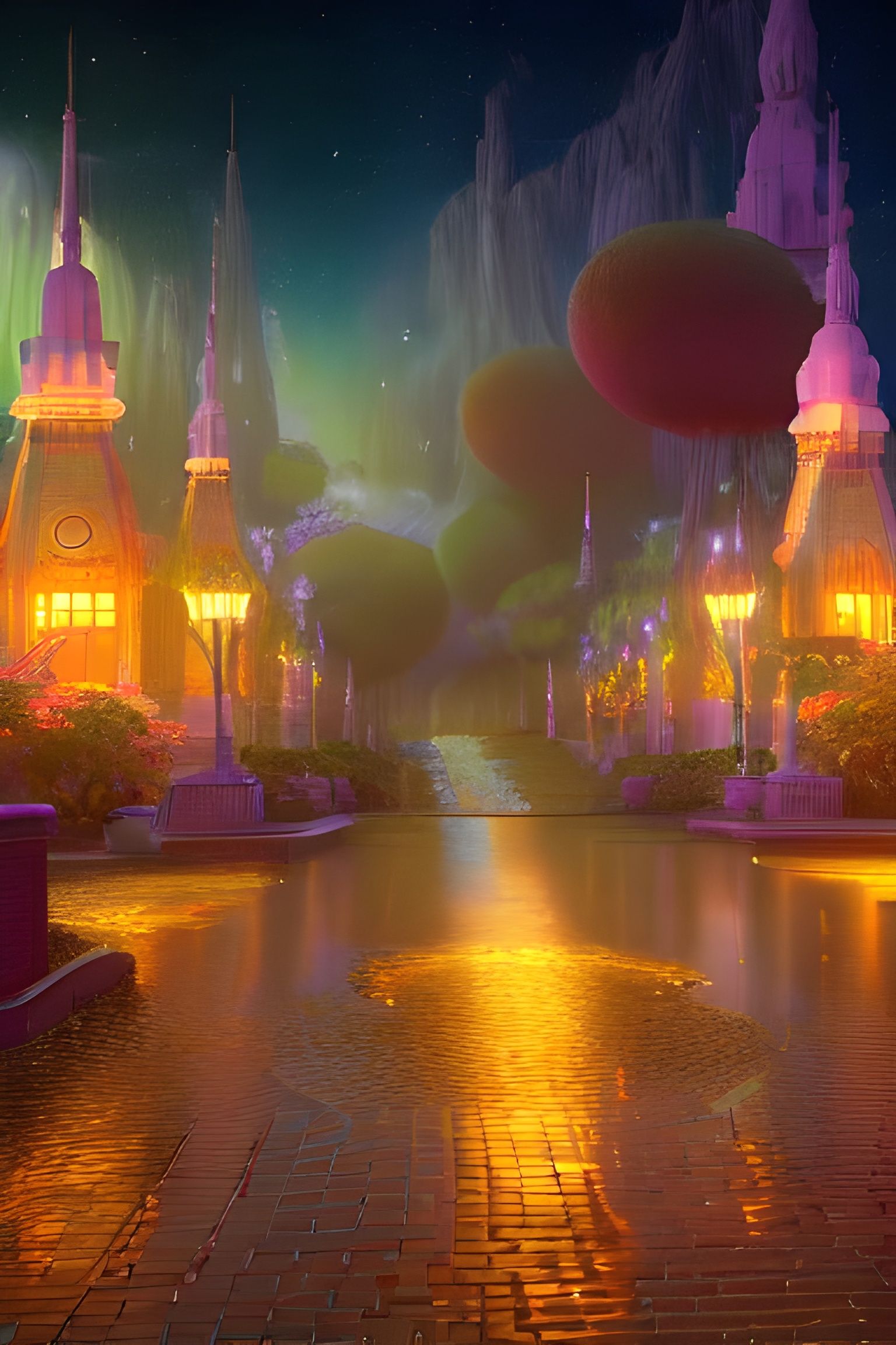 Ethereal Universe Blueprint in a Fantasy Style