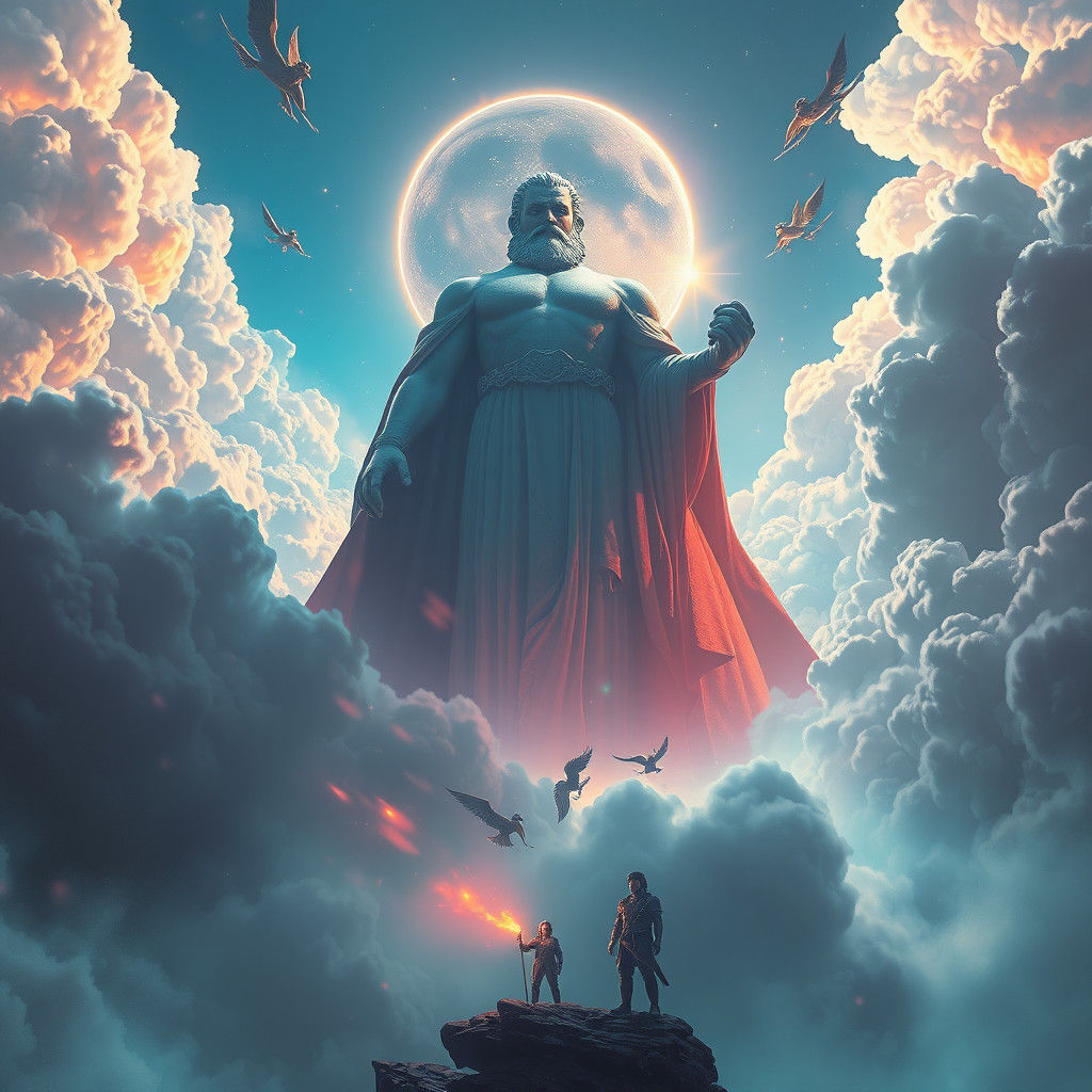 Jupiter Summons a Spectral Legion in Ethereal Fantasy Art