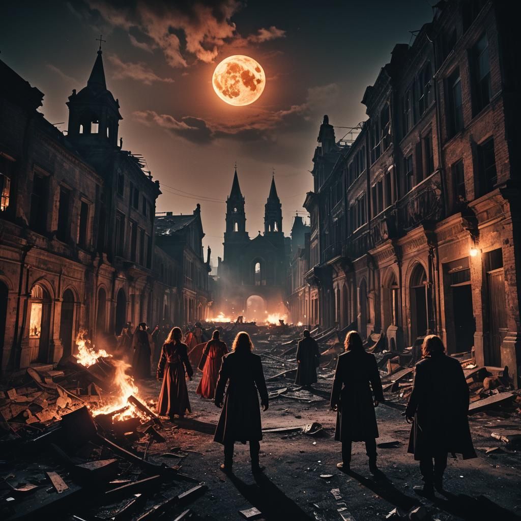 Epic Battle Between Angels and Demons