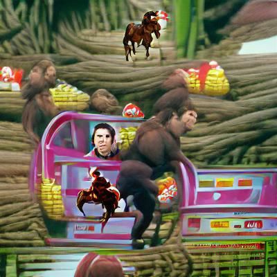 John Travolta Rides Donkey Kong
