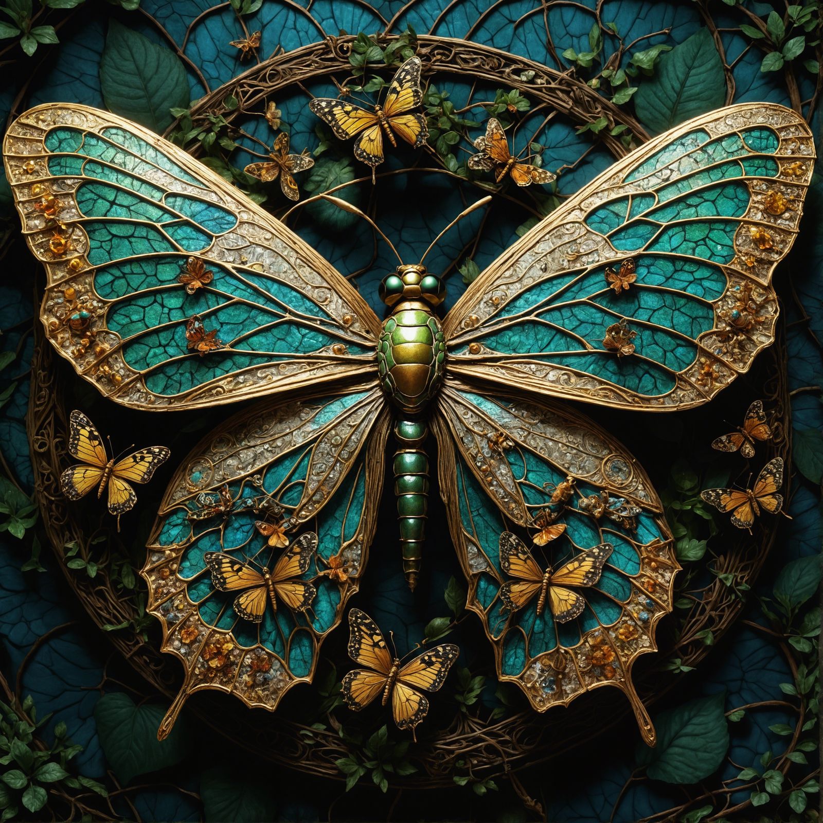 Enchanted Forest: Butterflies and Dragonflies in 3D