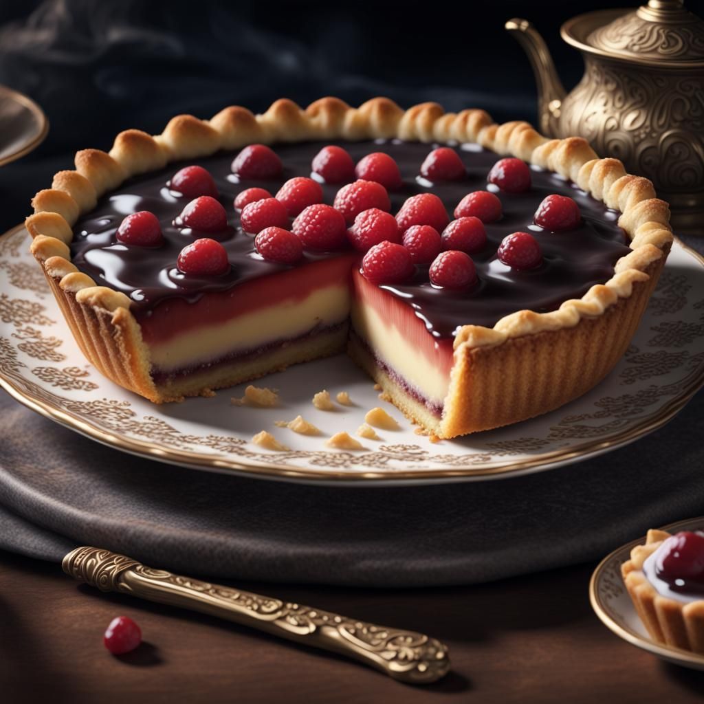 Hyperrealistic Bakewell Tart: A Culinary Masterpiece