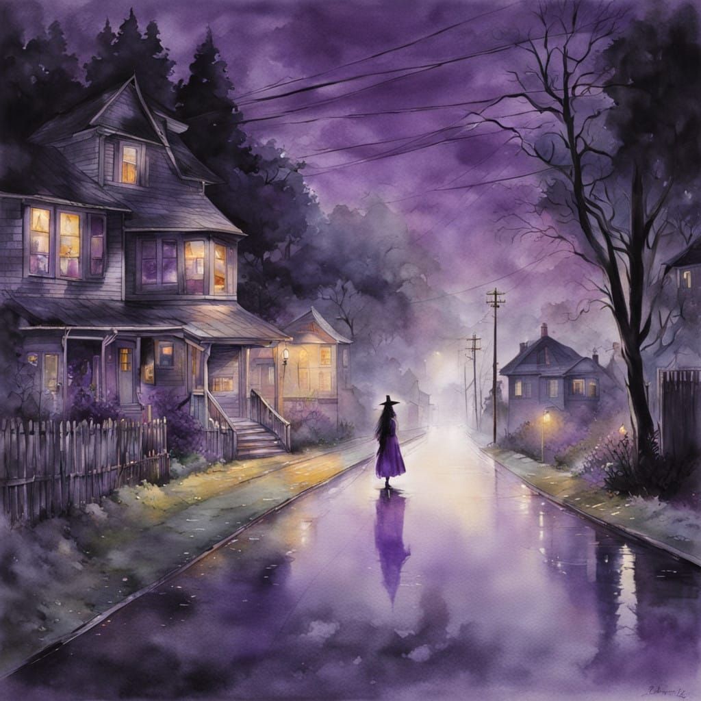 Mysterious Witch Emerges at Twilight