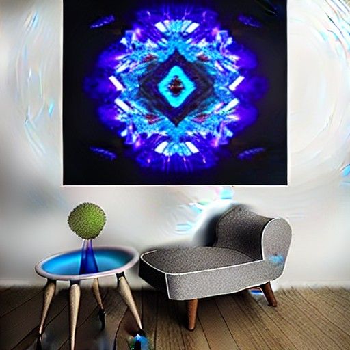 Cosmic Diamonds: Holographic Astral Illustration