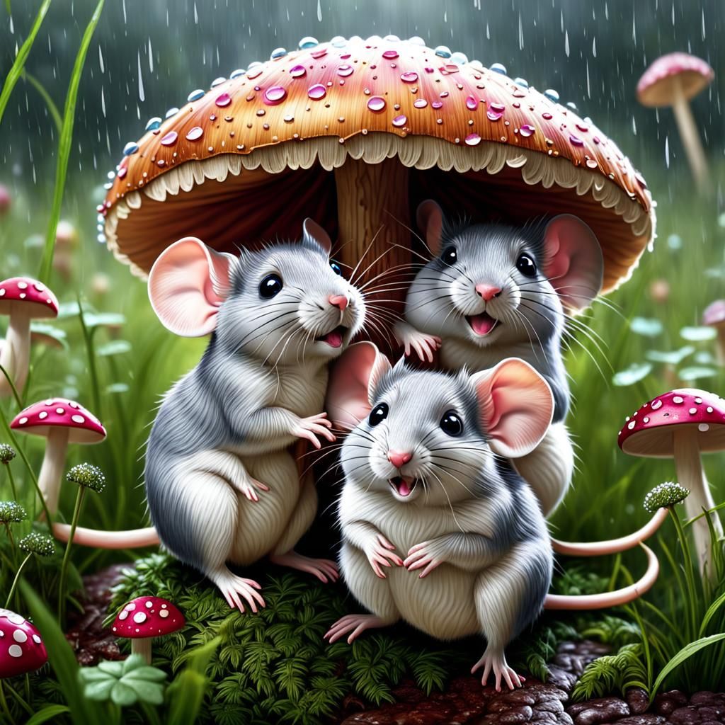 Sheltering from the rain