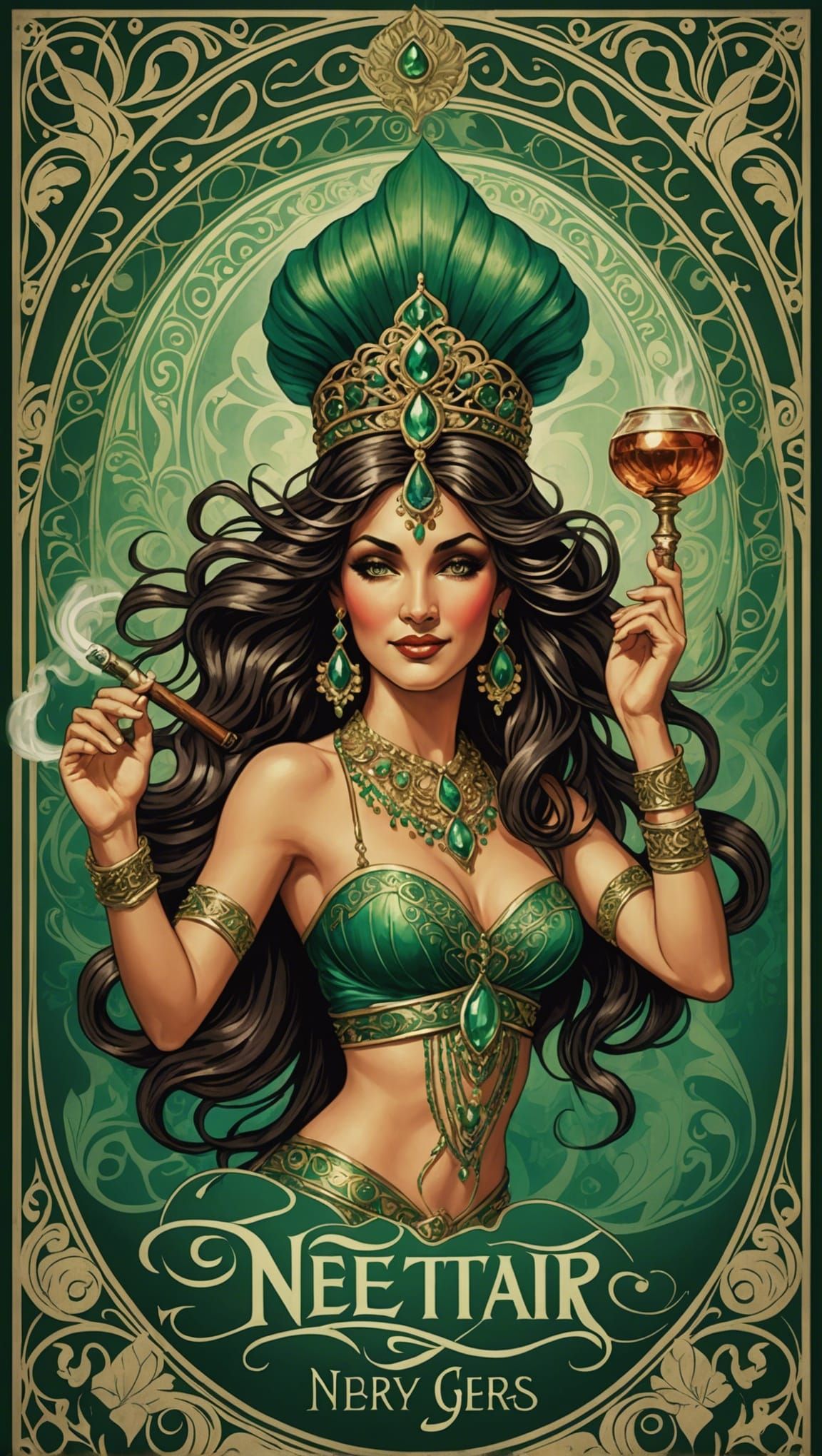 Art Nouveau Poster: Nectar of the Gods