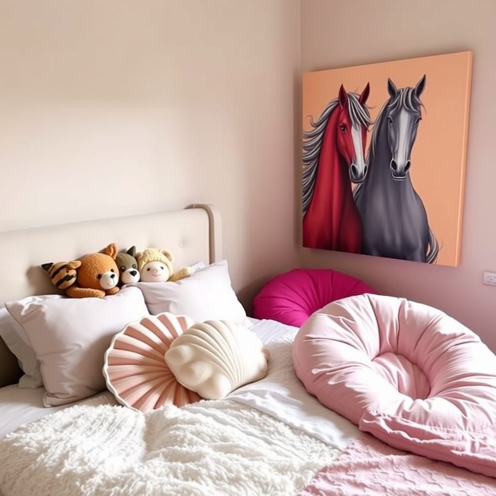 Cozy Bedroom Scene with Whimsical Touches
