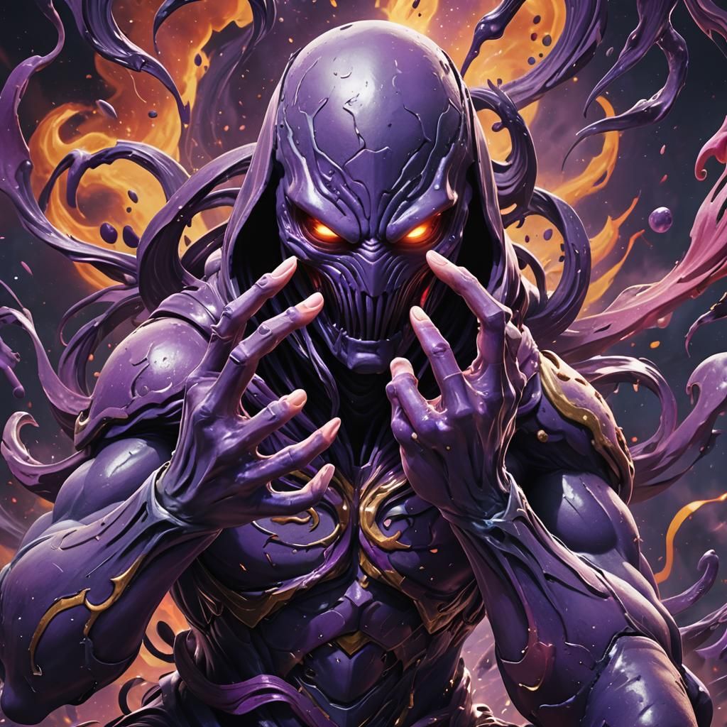 Faceless Void in Cyberpunk Digital Art