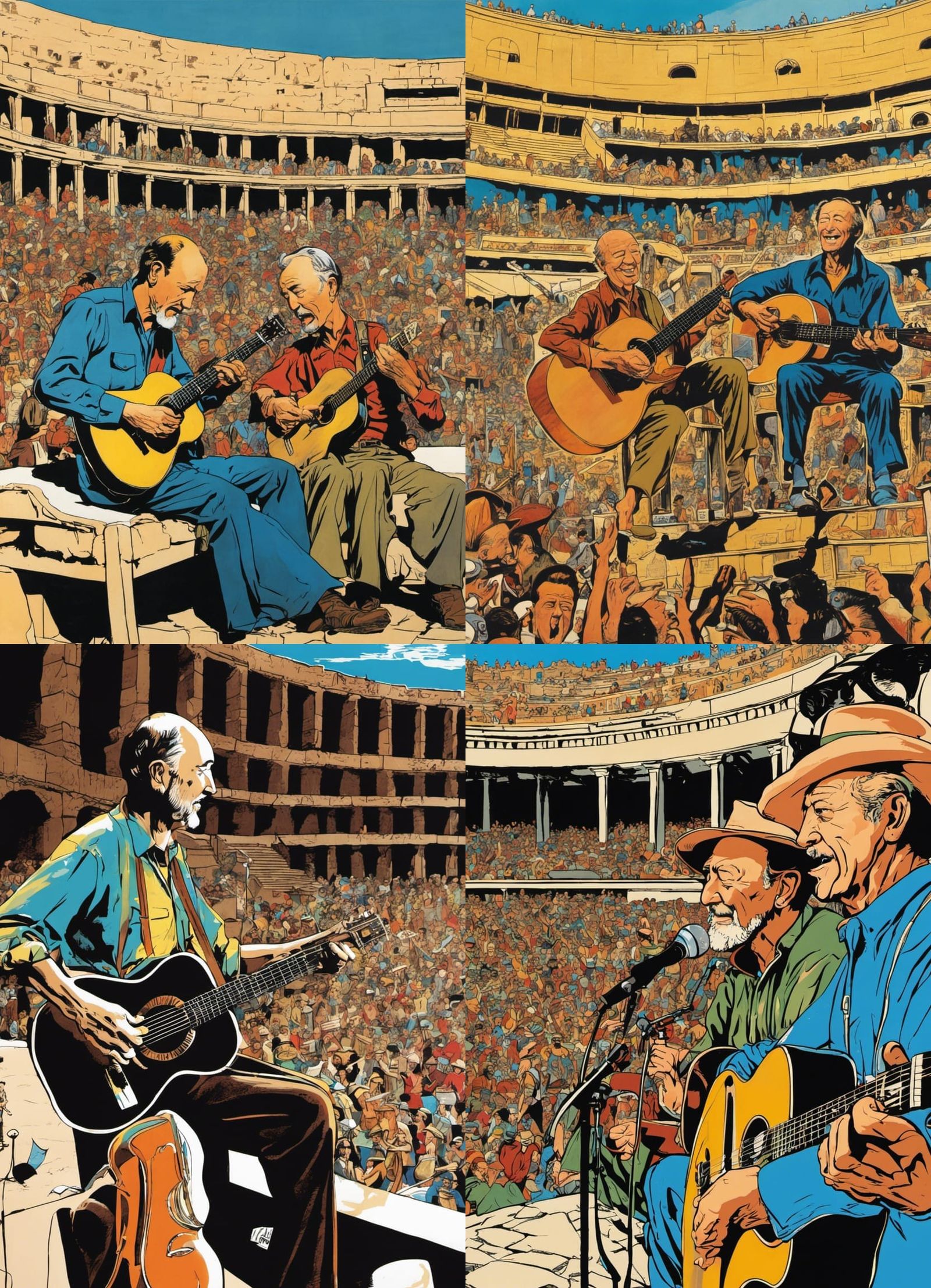 Pete Seeger and Woody Guthrie Concert in Athens