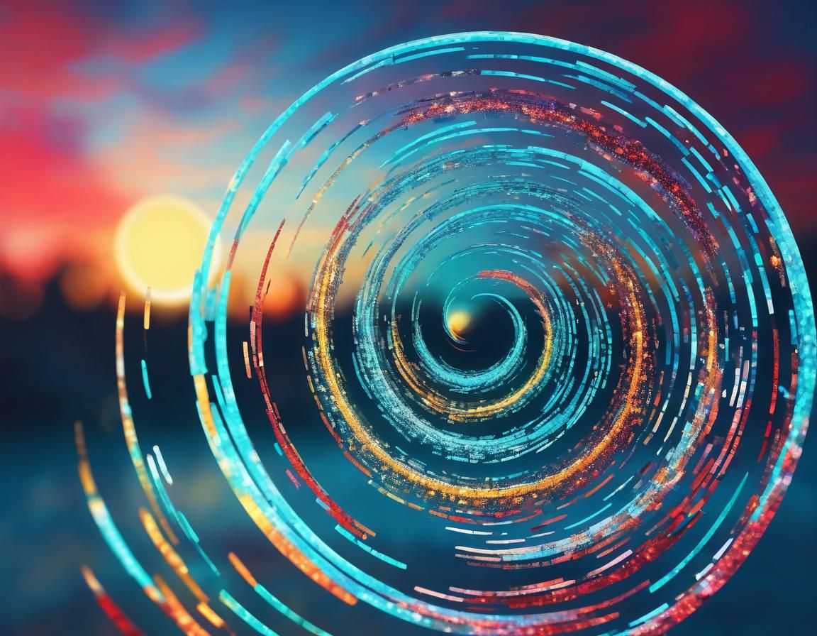 Lucid Abstract Spiral in Ethereal Style