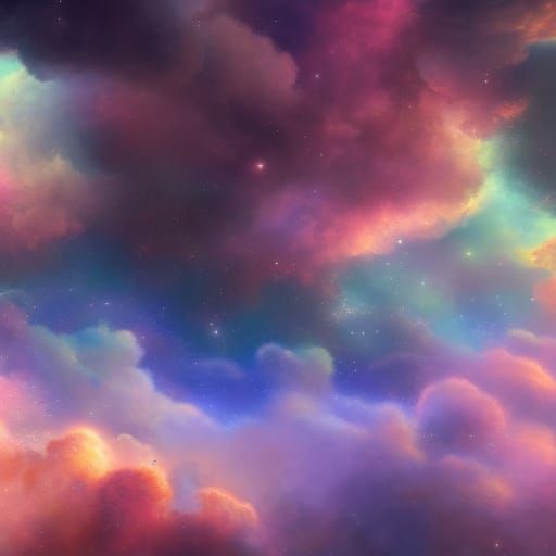 Detailed Corsair Ship in Colorful Nebula