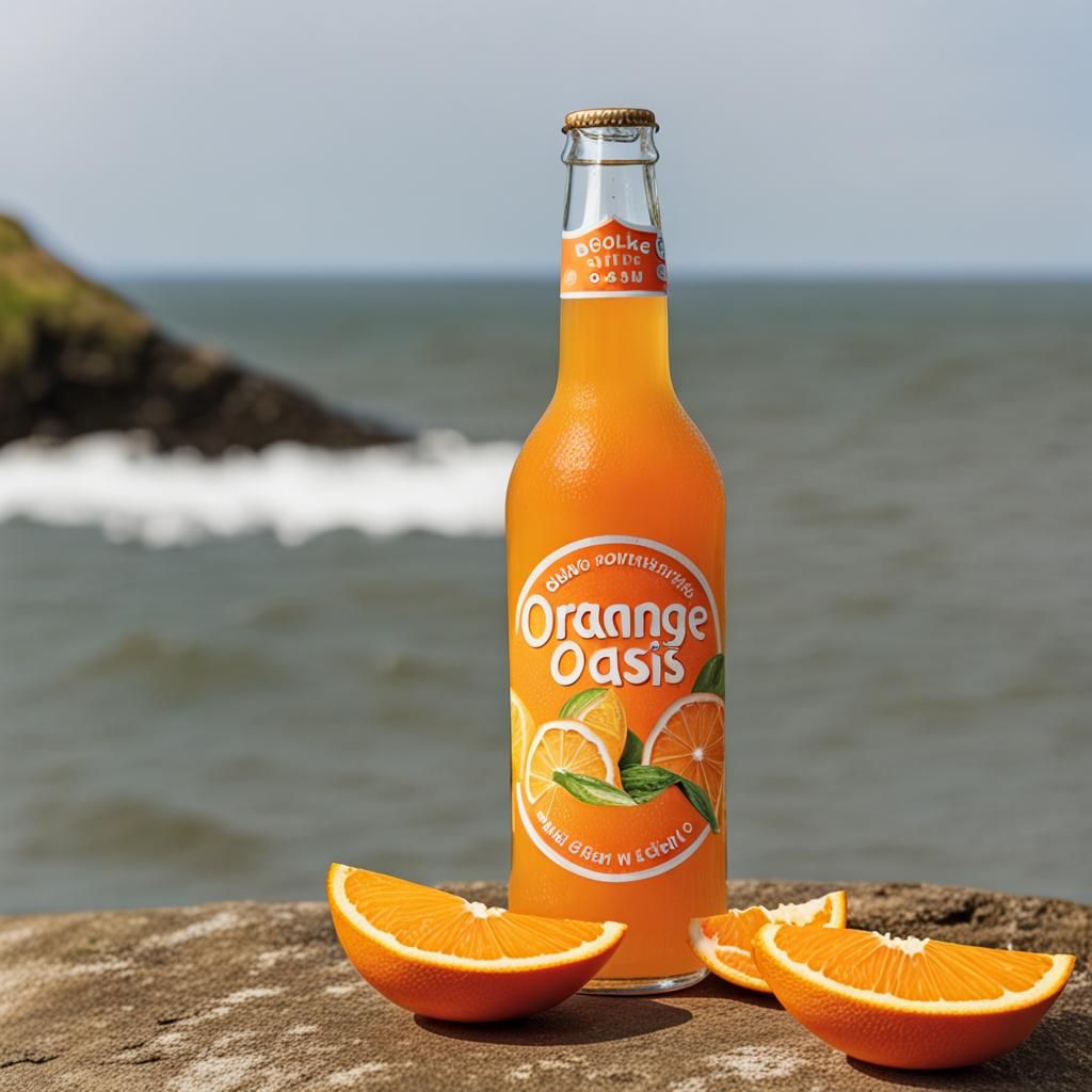 Orange Oasis Bottle on the Isle of Wight