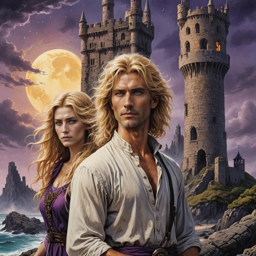 Enchantress and Wolf-Eyed Man on Deserted Island