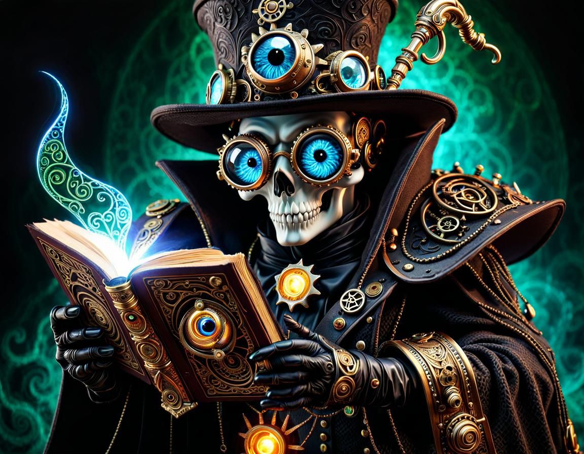 steampunk dark sorcerer