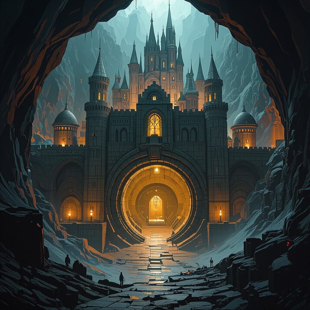 Epic Underground Dwarf City Gate