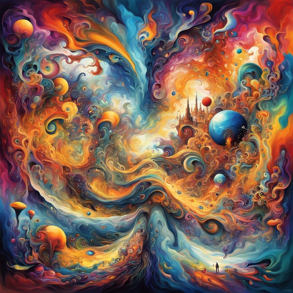 Surreal Synesthesia: Senses Blend in Vibrant Abstract Art