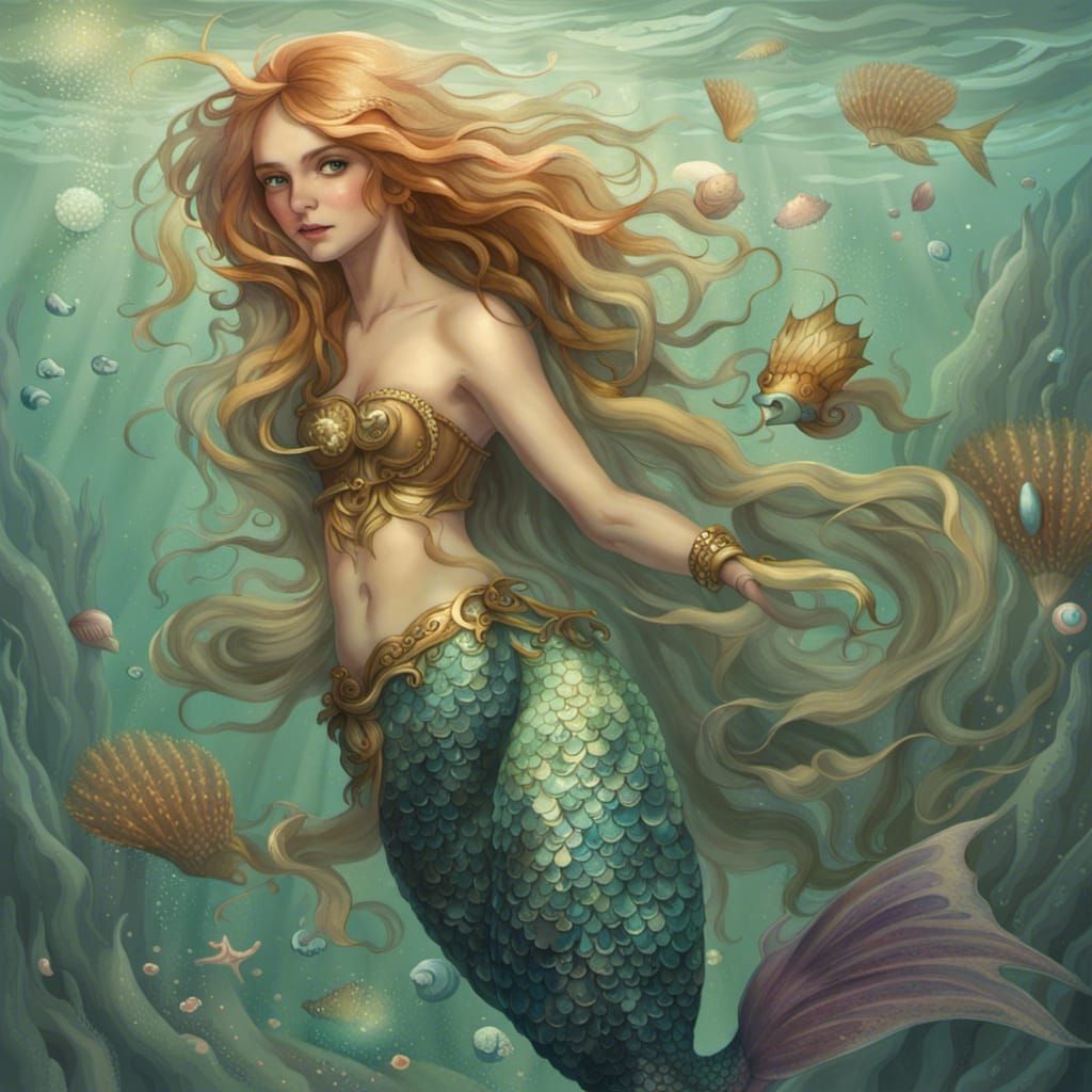 Mermaid with Hooves: An AI Generated Creature