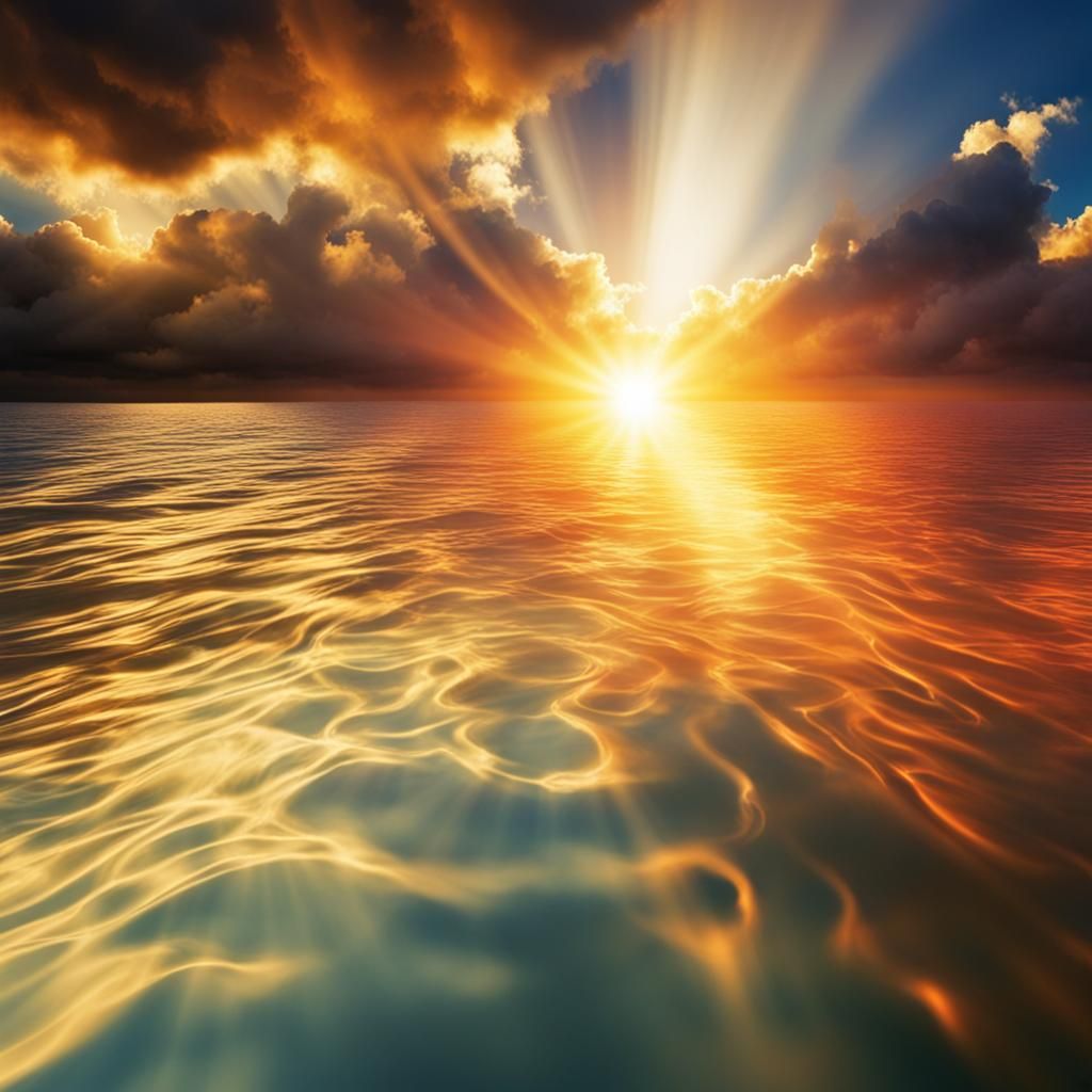 Fire and Water Collide Under Divine Sunlight