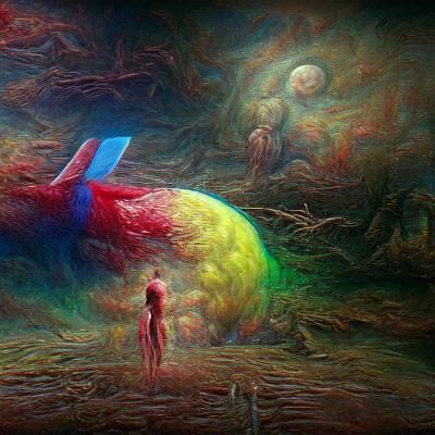 Desolate Unknown Planet Landscape