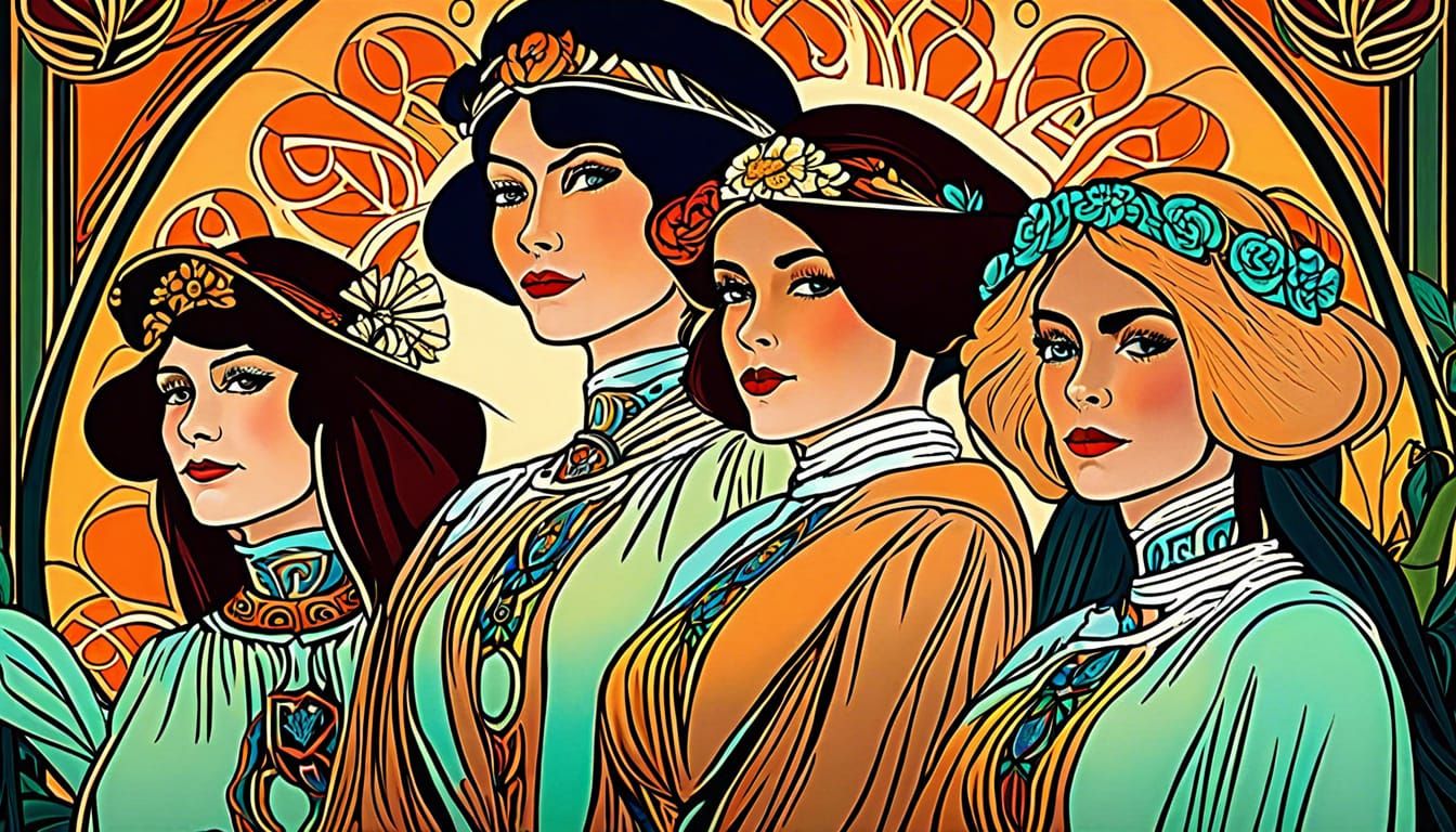 Art Nouveau Celebration of Dia de los Muertos