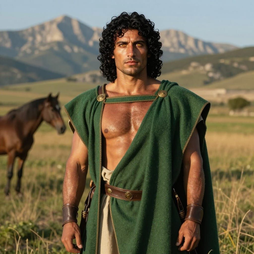 Photorealistic Portrait of Hellenic Nobleman Alkimakhos Thes...