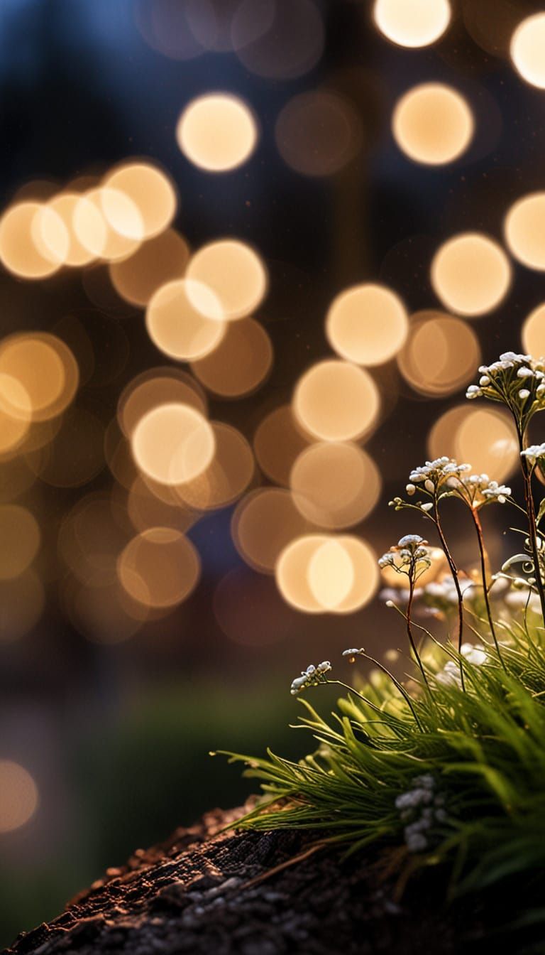 Abstract Bokeh Background with Blurred Lights