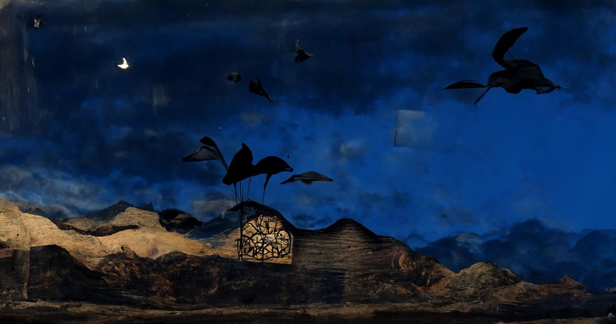 Psychedelic Night Sky in Layered Shadow Box