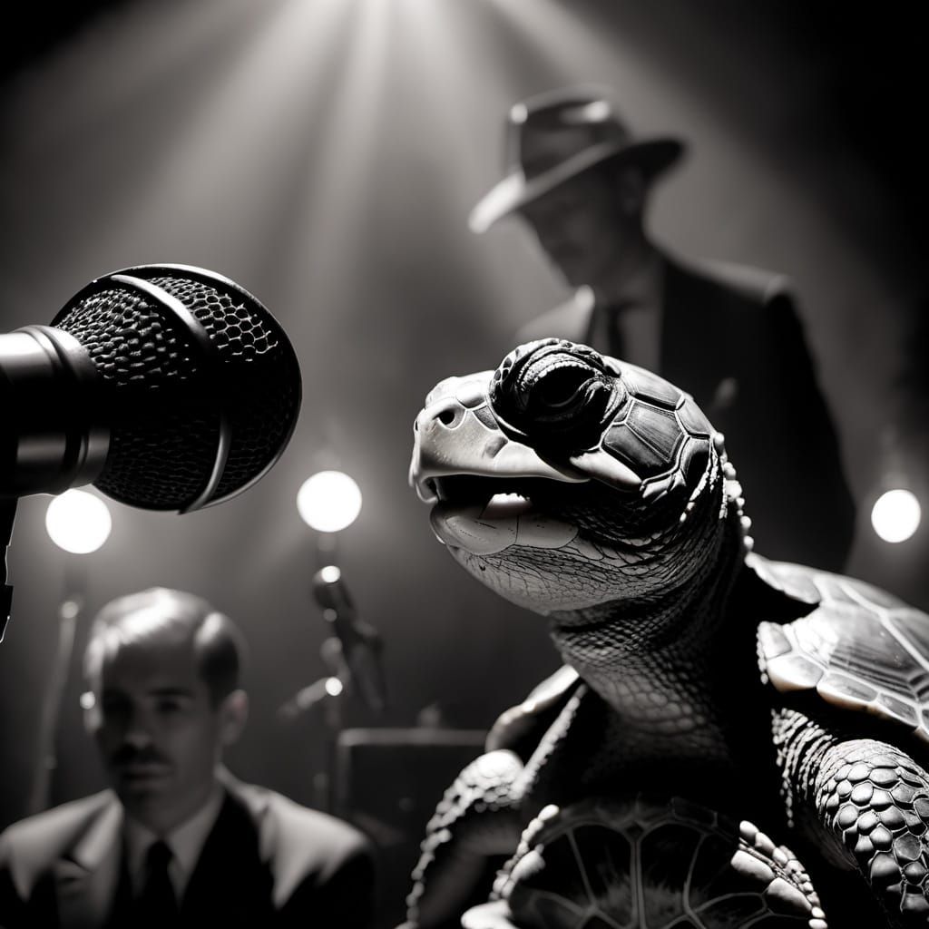 Film Noir Turtle Jazz Singer