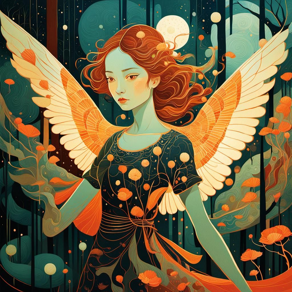 Abstract Art in Complementary Colors