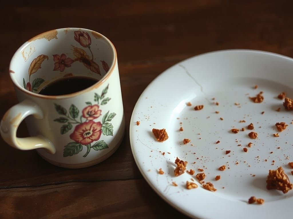 Morning After Tranquility in a Forgotten Kitchen