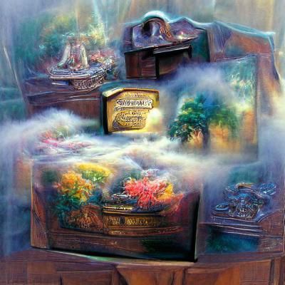 Ethereal Treasure Chest in Hyperdetailed Fantasy Style