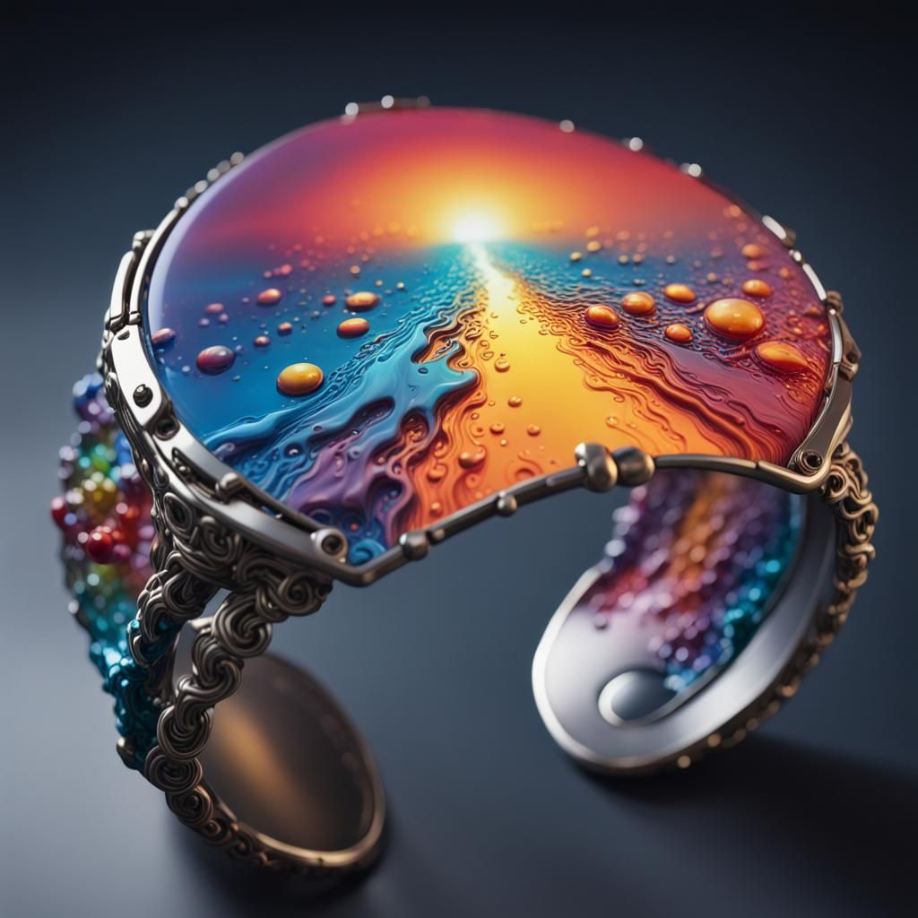 Hyperrealistic Quantum Bracelet Concept Art